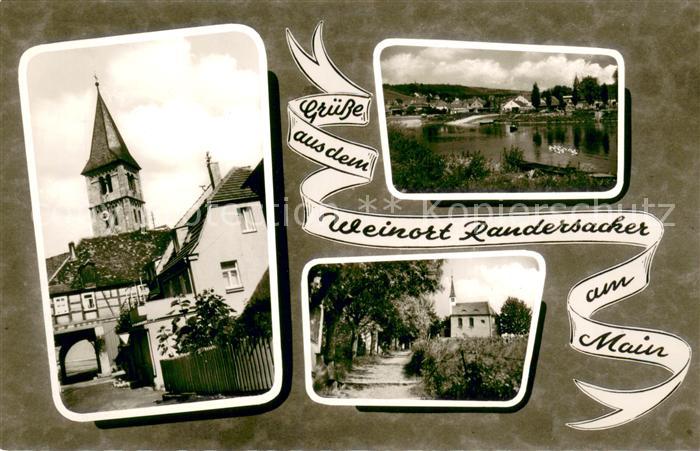 Randersacker Kirche Panorama Waldweg