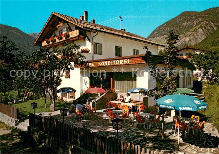 Umhausen Tirol Cafe Konditorei Scheiber Terrasse