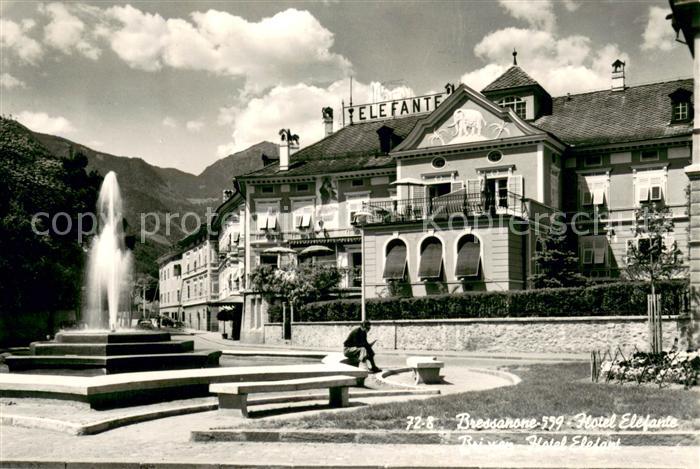 Brixen Suedtirol Hotel Elefant Fontaene