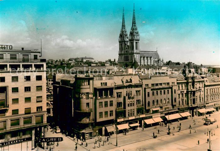 Zadar Zadra Zara Stadtansicht mit Kirche