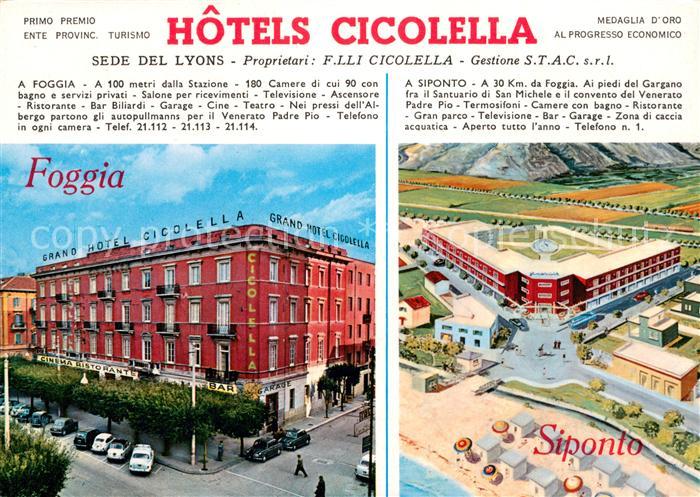 Foggia Grand Hotel Cicolella Siponto Fliegeraufnahme
