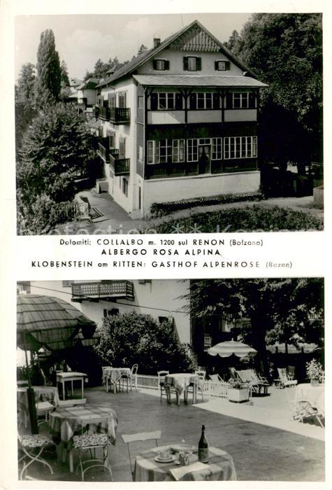 Klobenstein Ritten Gasthof Alpenrose Terrasse