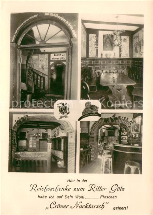 Kroev Mosel Reichsschenke zum Ritter Goetz Gastraeume