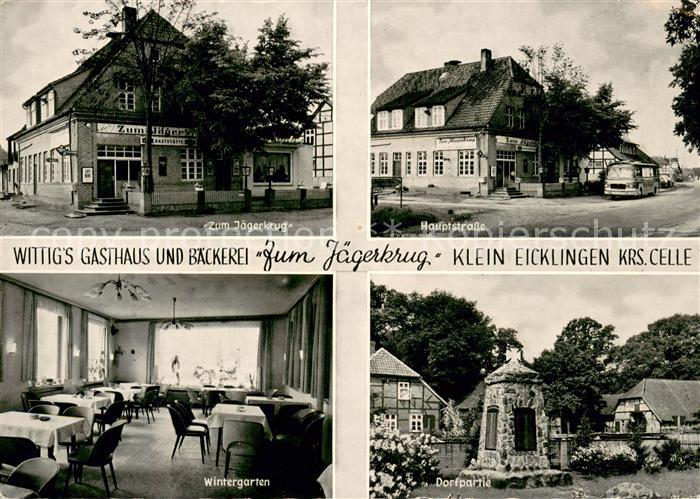 Klein Eicklingen Wittigs Gasthaus und Baeckerei Zum Jaegerkrug Hauptstrasse Wint