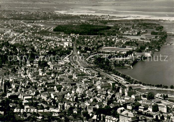 Bregenz Bodensee Fliegeraufnahme