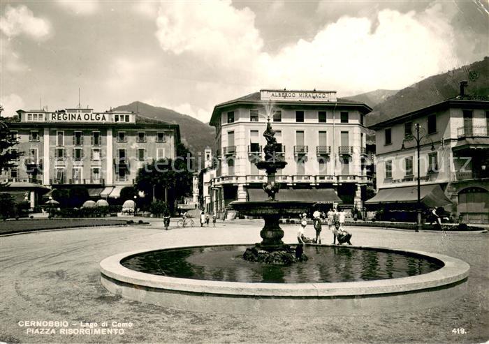 Cernobbio Lago di Como Piazza Risorgimento