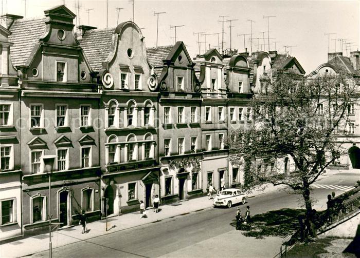Boleslawiec Bunzlau Zabytkowe kamieniczki w Rynku