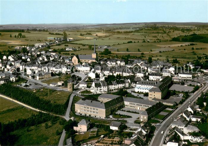Saint-Vith Ecole Moyenne de l’Etat et la Ville Vue aerienne