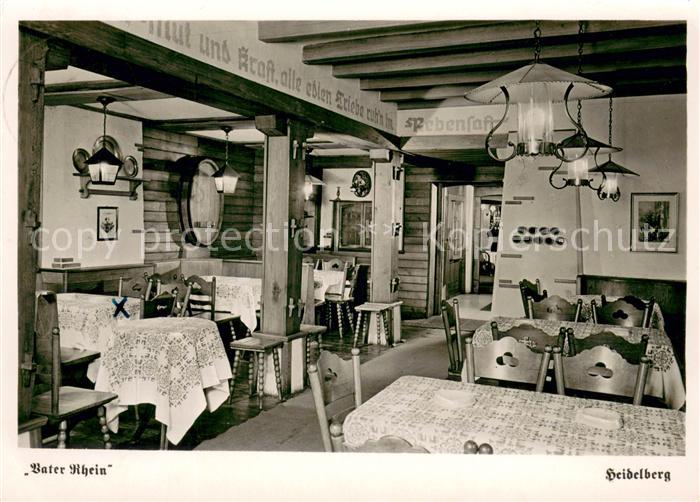 Heidelberg Neckar Gasthaus Vater Rhein