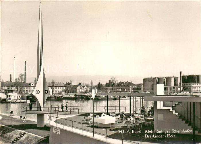 Basel BS Kleinhueninger Rheinhafen Dreilaender Ecke