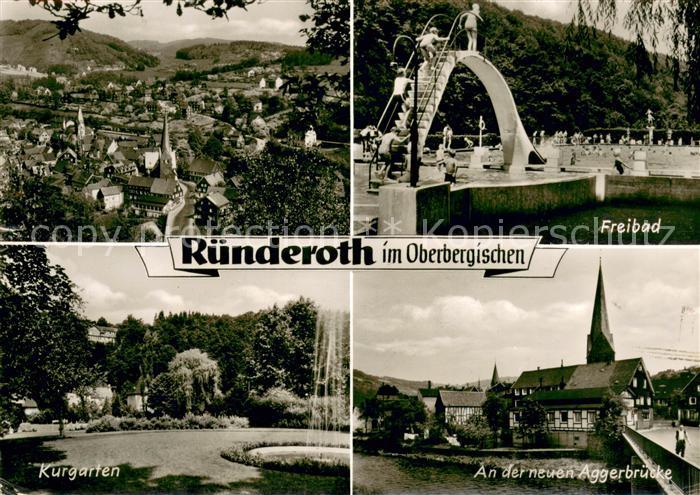 Ruenderoth Panorama Hotel Cafe Haus Sonnenberg Freibad Kurgarten An der Aggerbru