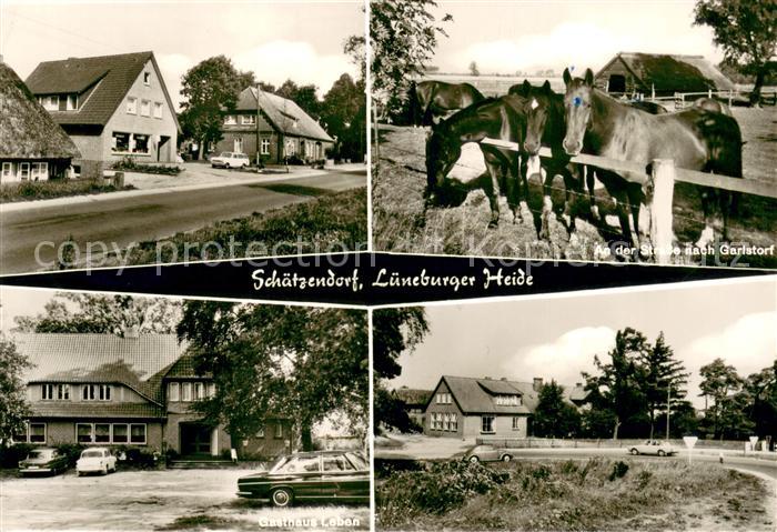 Schaetzendorf Ortspartie Pferdeweide Gasthaus Leben