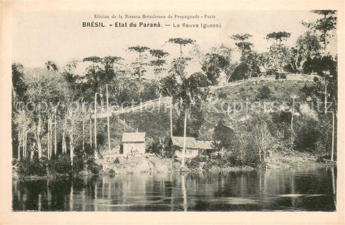 Etat du Paraná Le fleuve Iguassu