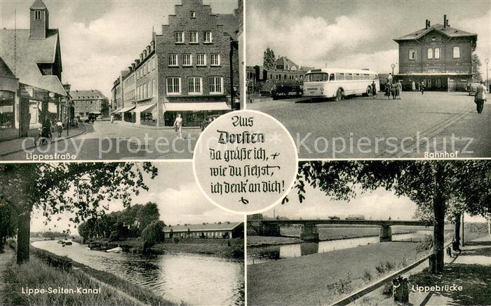 Dorsten Lippestrasse Bahnhof Lippe Seitenkanal Bruecke