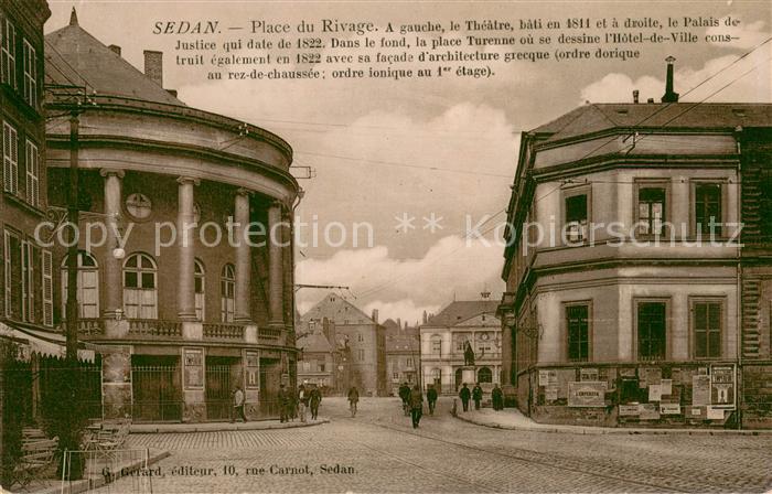 Sedan Ardennes Place du Rivage Théâtre Palais de Justice