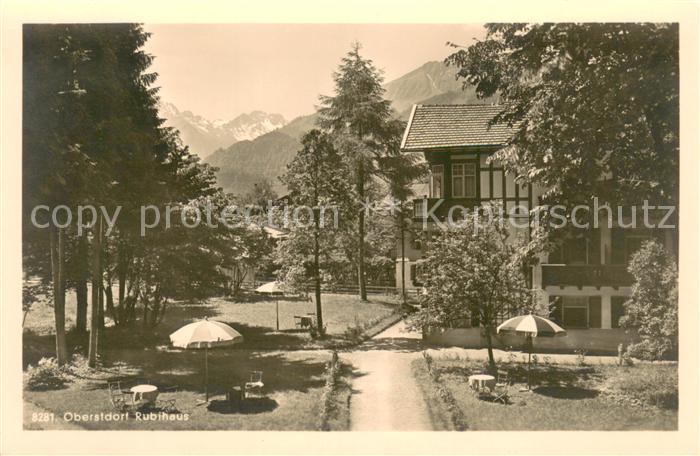 Oberstdorf Hotel Pension Rubihaus Alpen
