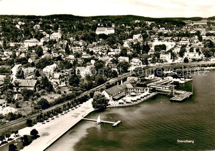 Starnberg Starnbergersee Bayern Fliegeraufnahme