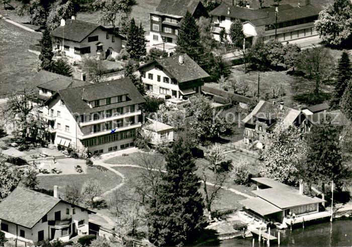 Matt Hergiswil NW Hotel Friedheim am Vierwaldstaettersee Fliegeraufnahme