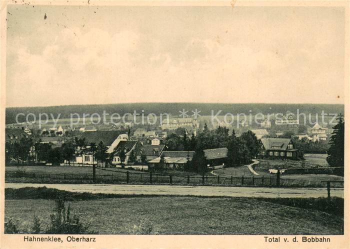 Hahnenklee-Bockswiese Harz Total von der Bobbahn