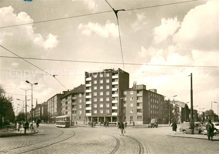 Olomouc Stadtzentrum Strassenbahn