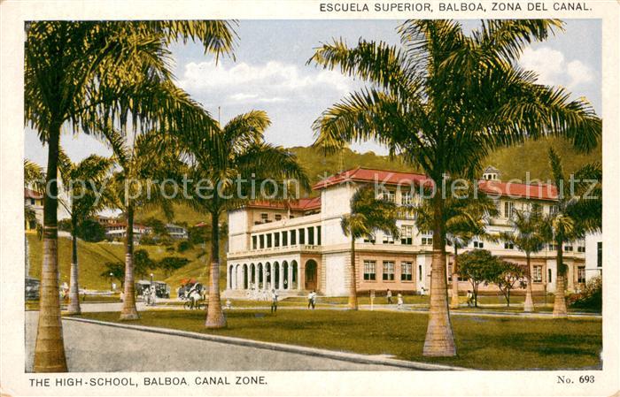 Balboa Panama Escuela Superior Zona del Canal