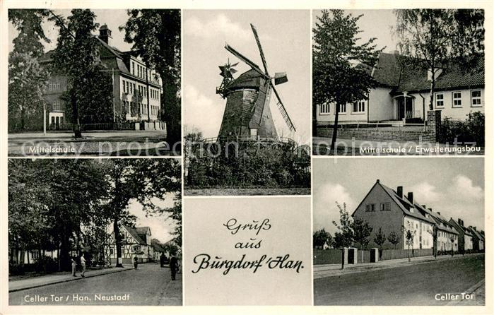 Burgdorf Hannover Schulen Windmuehle Celler Tor Strassenpartie