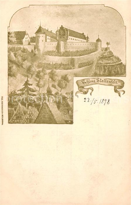 Untergruppenbach Schloss Stettenfels Kuenstlerkarte