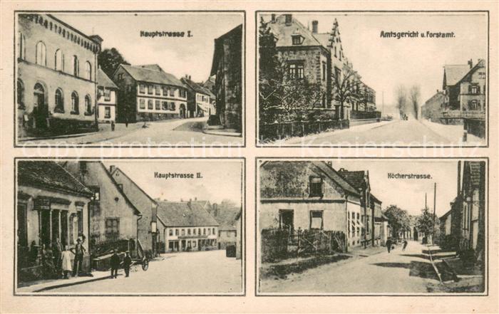 Waldmohr Strassenpartien Innenstadt Amtsgericht Forstamt