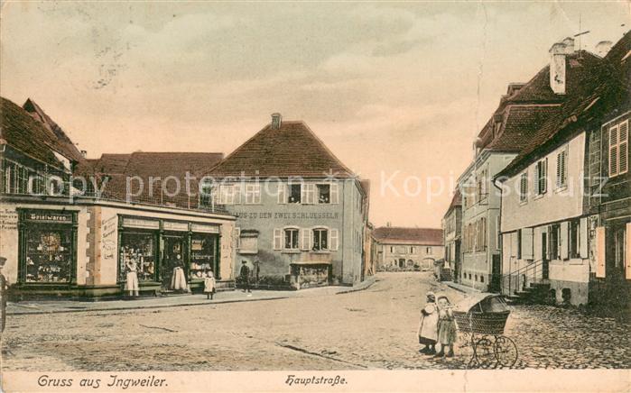 Ingweiler Ingwiller SAVERNE 67 Bas-Rhin Hauptstrasse Haus zu den zwei Schluessel