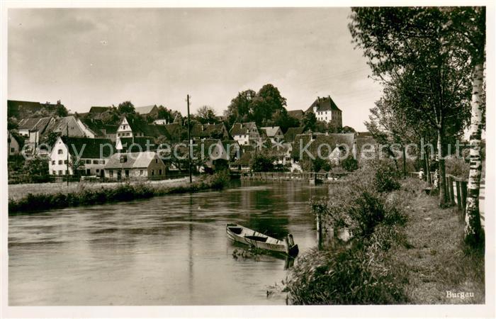 Burgau Schwaben Uferpartie an der Mindel