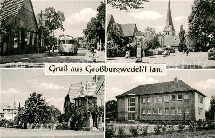 Grossburgwedel Stadtansichten Kirche Bus
