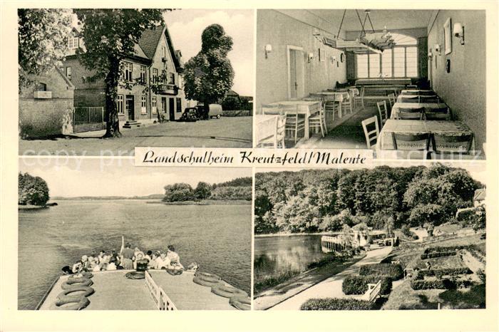 Malente-Gremsmuehlen Landschulheim Kreutzfeld Uferpromenade am See Passagierdamp