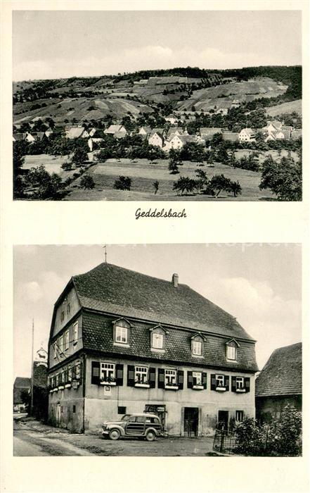 Geddelsbach Gasthaus zum Lamm Landschaftspanorama