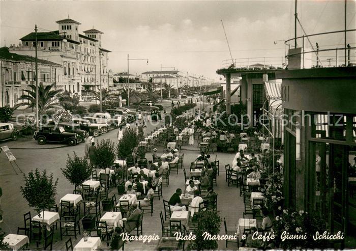 Viareggio Viale Marconi e Caffe Gianni Schicchi