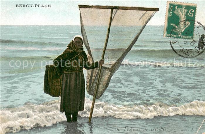 Berck-Plage Pecheuse de crevettes