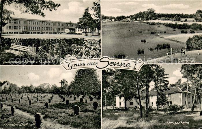 Senne Bielefeld Buschkamp Schule Sandkuhle Ehrenfriedhof Ledigenheim