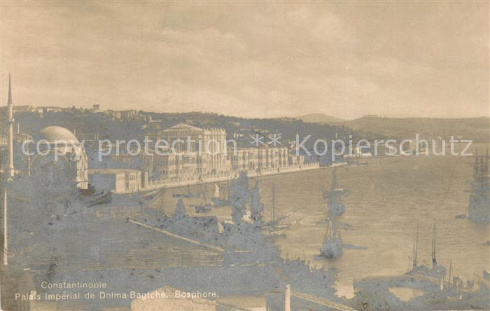 Constantinople Palais Imperial de Dolma Bagtche Bosphore