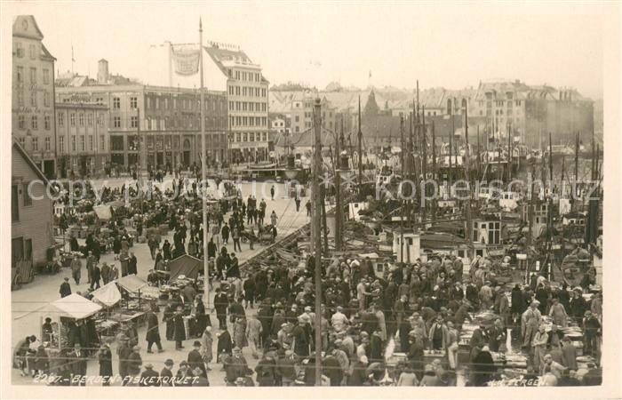 Bergen Norwegen Fisketorvet