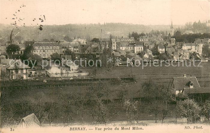 Bernay Vue prise du Mont Milon