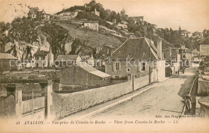 Avallon Vue prise de Cousin la Roche