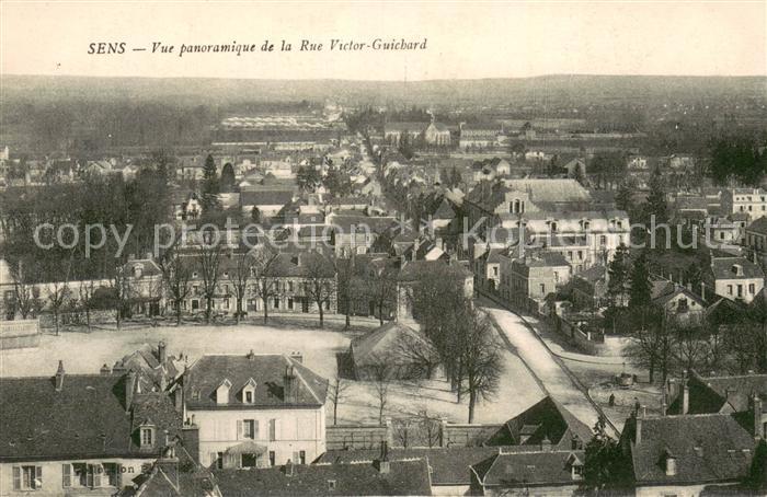 Sens 89 Vue panoramique de la Rue Victor Guichard