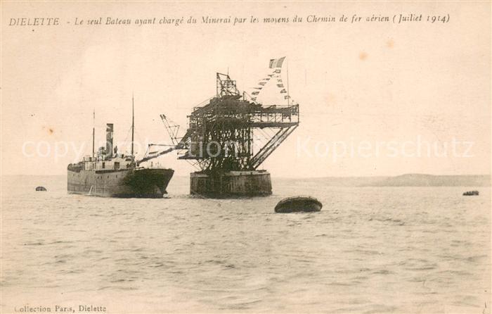 Dielette Le seul Bateau ayant charge du Minerai