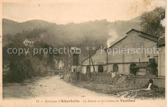 Albertville Savoie Le Doron et les Usines de Venthon