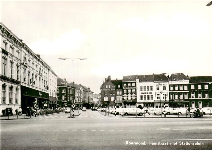 Roermond Hamstraat met Stationsplein