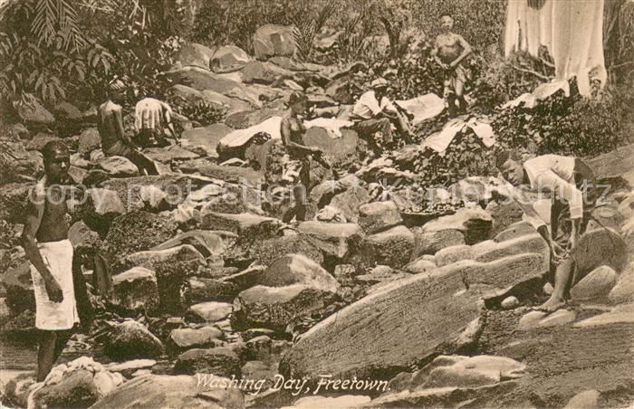 Freetown Sierra Leone Washing Day