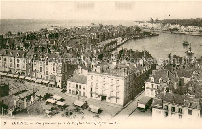 Dieppe 76 Vue Generale prise de l'Eglise Saint Ja