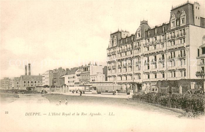Dieppe 76 Hôtel Royal et la Rue Aguado