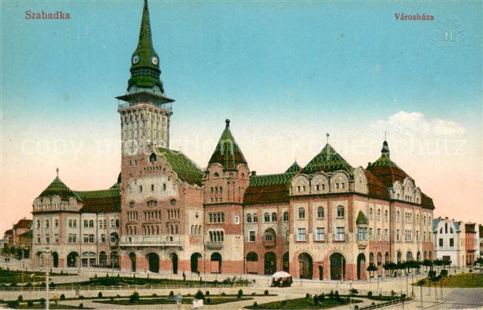 Szabadka Varoshaza Stempel K.u.K. Infektionszug Nr. 101