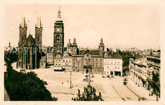 Hradec Kralove Kralovehradecko Marktplatz Zentrum Kathedrale