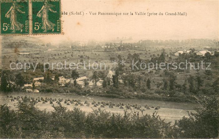 Aumale 76 Vue panoramique sur la Vallee prise du
